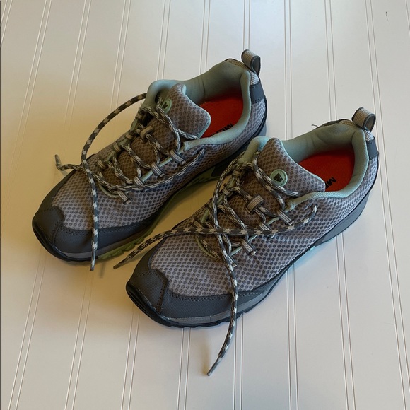 Merrell Shoes - Merrell Gray and Green Athletic Shoes Women’s 9.5 EUR 40.5